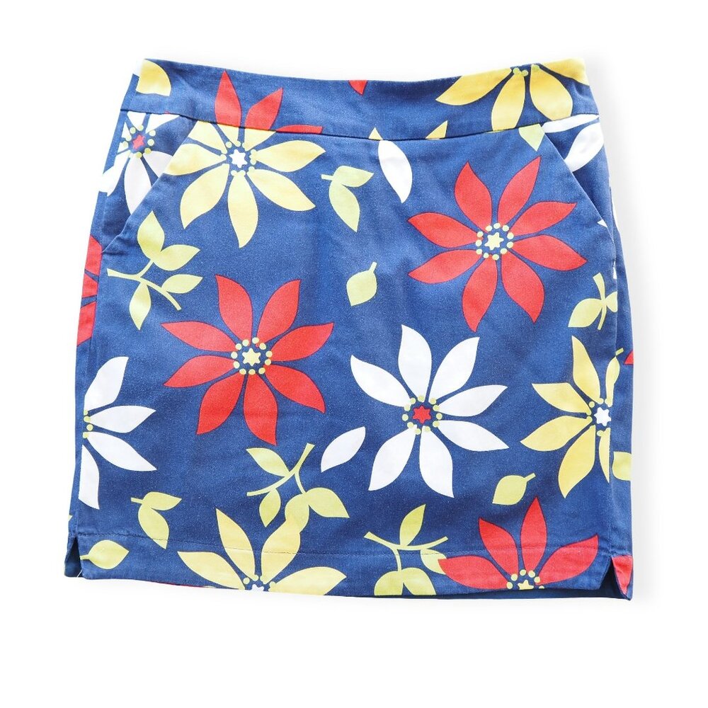 Loudmouth Golf She‎ Love Me Not Golf Skort Skirt Women's 2 Ladies Floral Flower